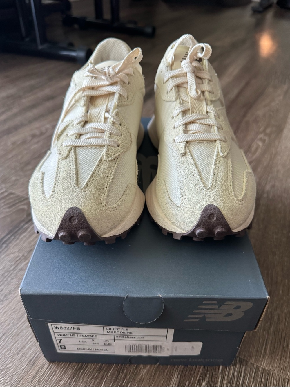 New Balance 327 Angora Sea Salt in Size 7